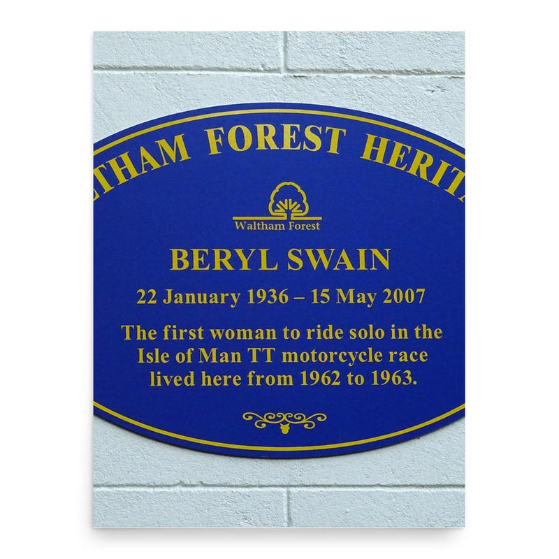 Beryl Swain poster print, in size 18x24 inches.