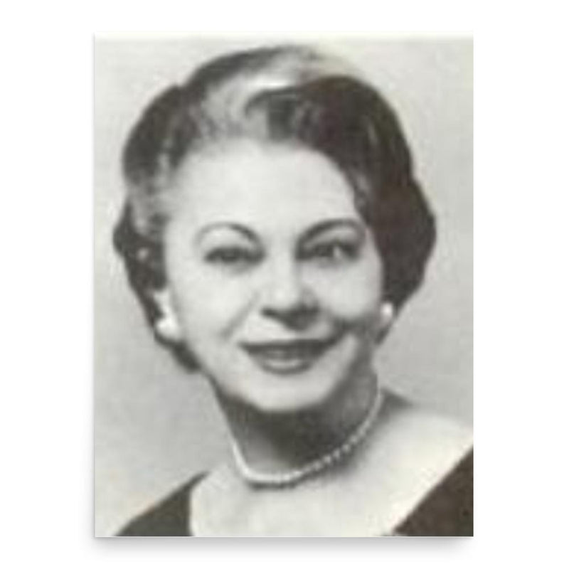 Bessie Margolin poster print, in size 18x24 inches.