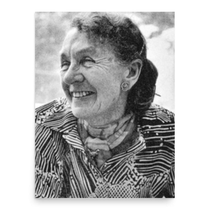 Bessie Schonberg poster print, in size 18x24 inches.