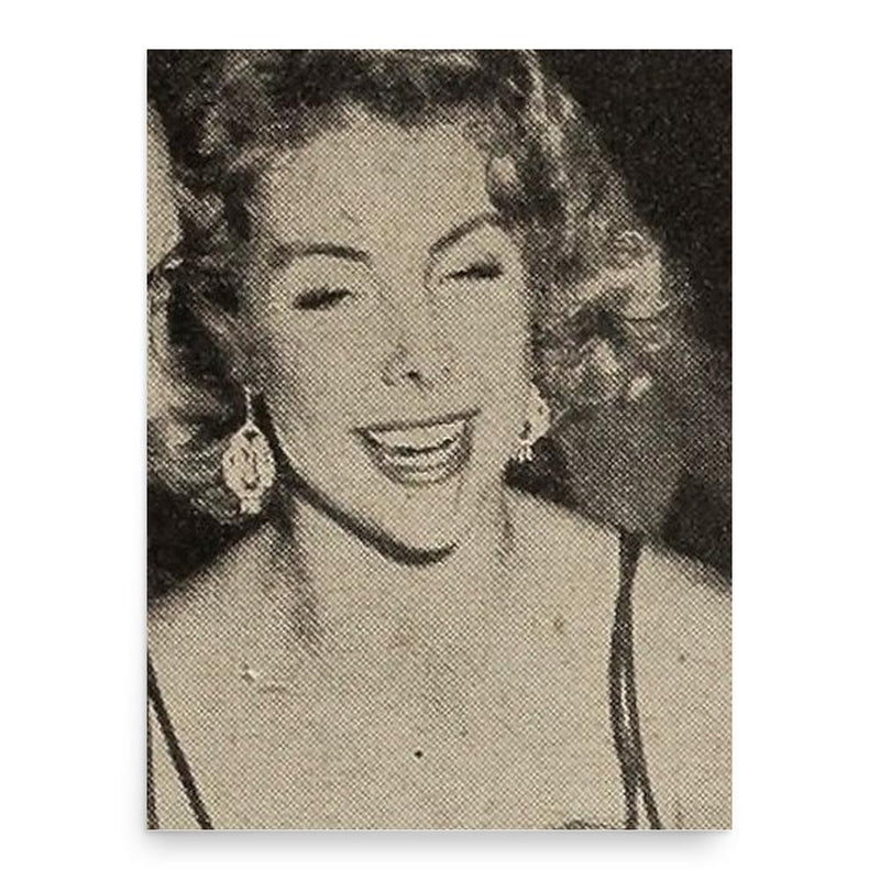 Betsy von Furstenberg poster print, in size 18x24 inches.