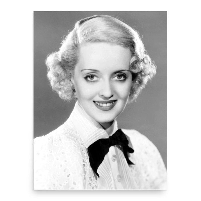 Bette Davis poster print, in size 18x24 inches.