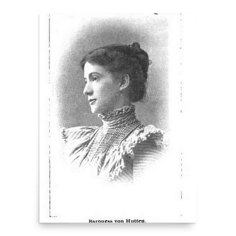 Bettina Riddle von Hutten poster print, in size 18x24 inches.