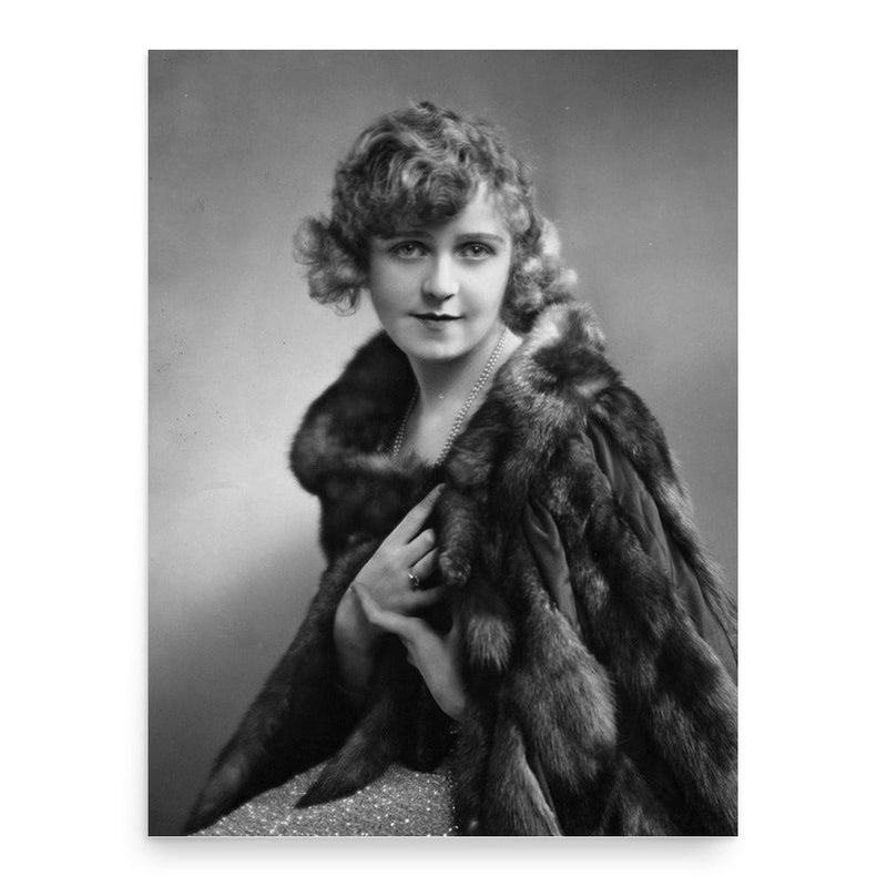 Betty Balfour poster print, in size 18x24 inches.