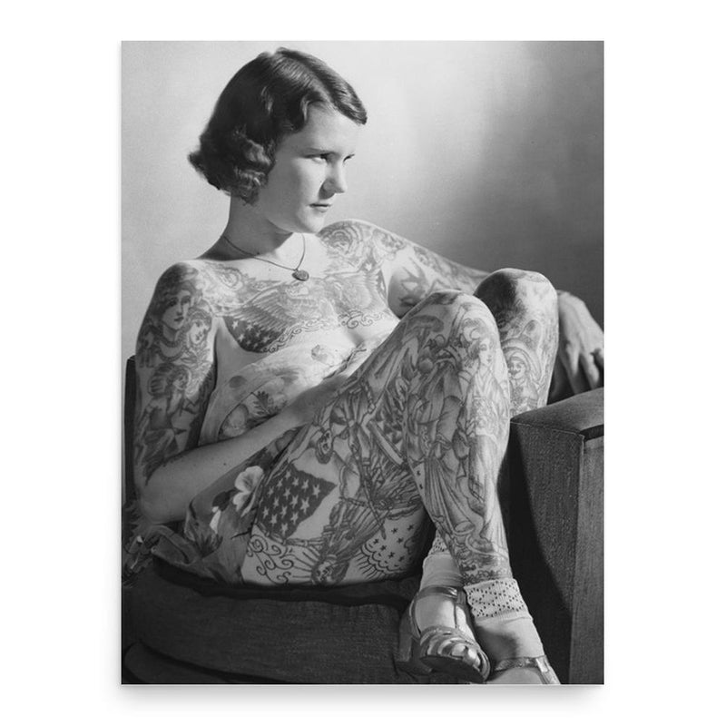 Betty Broadbent poster print, in size 18x24 inches.