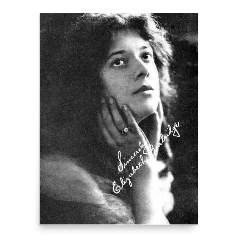 Betty Burbridge poster print, in size 18x24 inches.