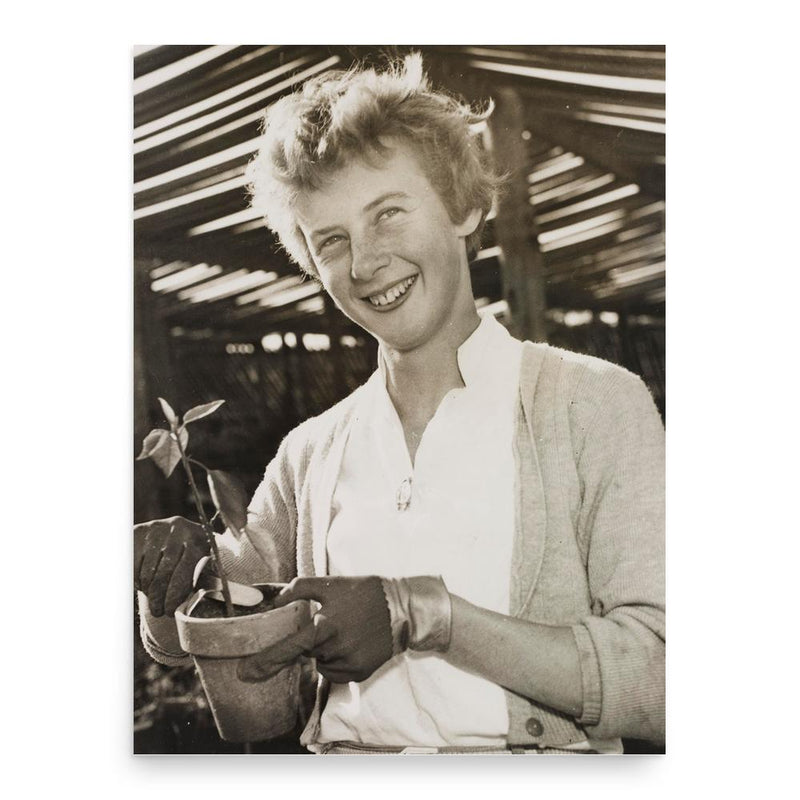 Betty Cuthbert poster print, in size 18x24 inches.