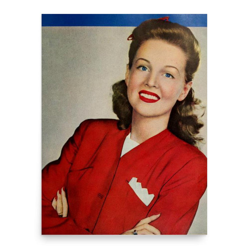 Betty Jane Rhodes poster print, in size 18x24 inches.