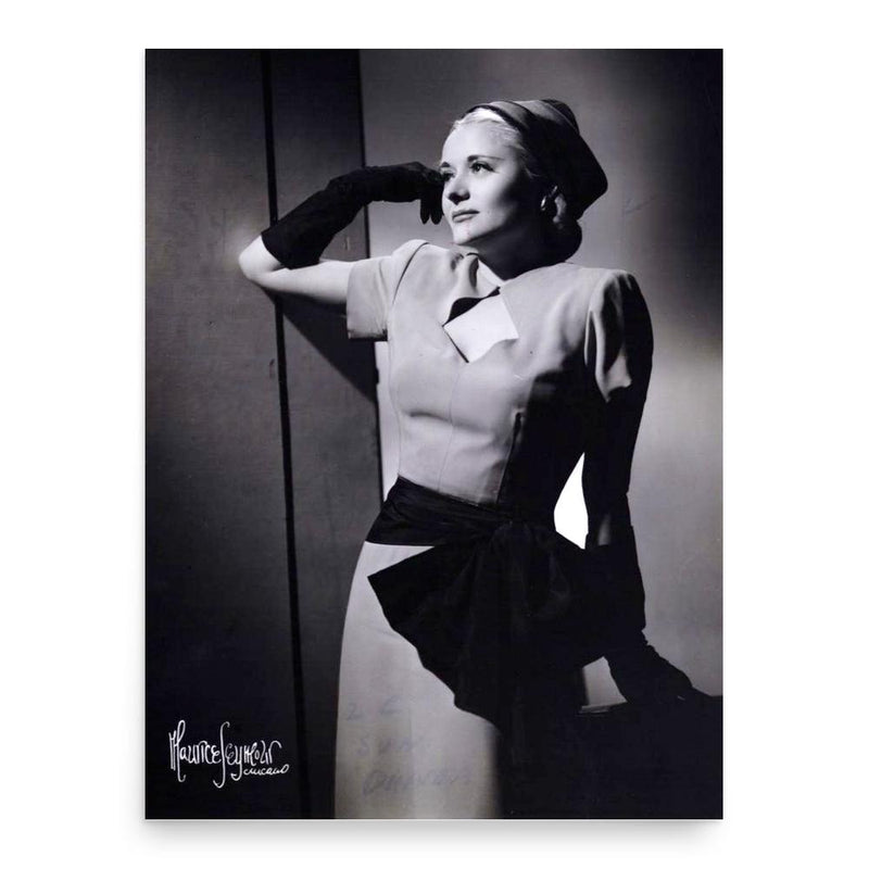 Betty Lawford poster print, in size 18x24 inches.