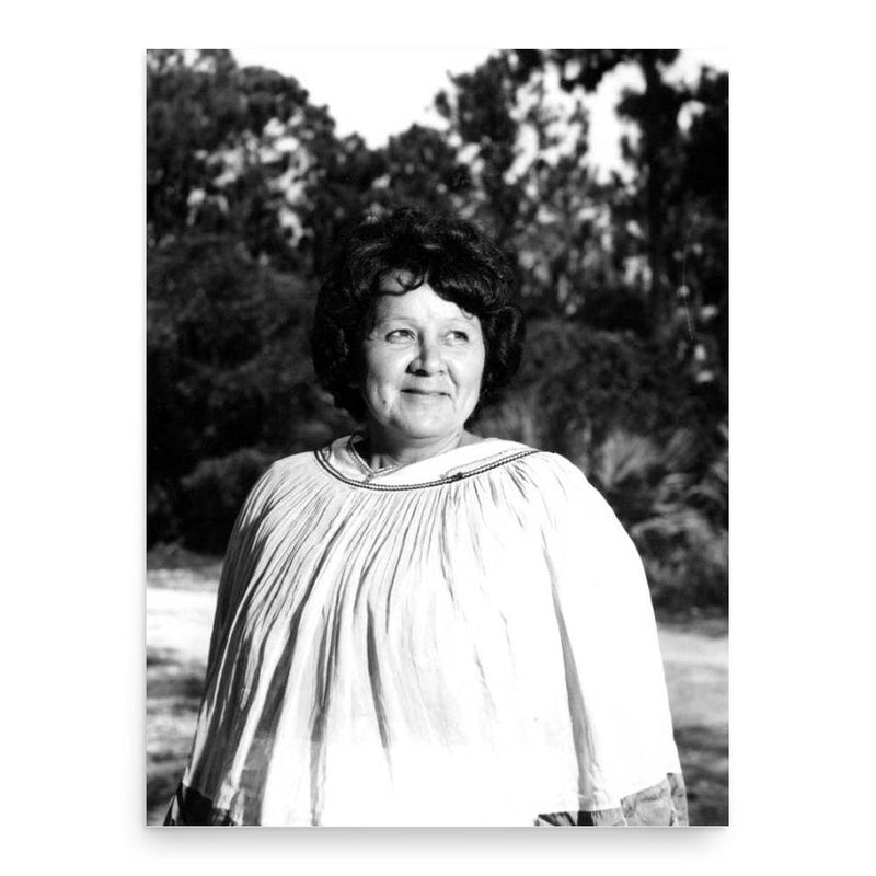 Betty Mae Tiger Jumper poster print, in size 18x24 inches.