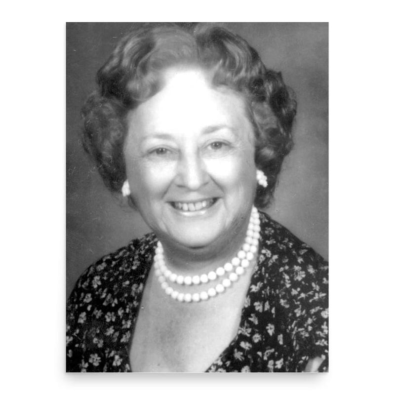 Betty Metcalf poster print, in size 18x24 inches.