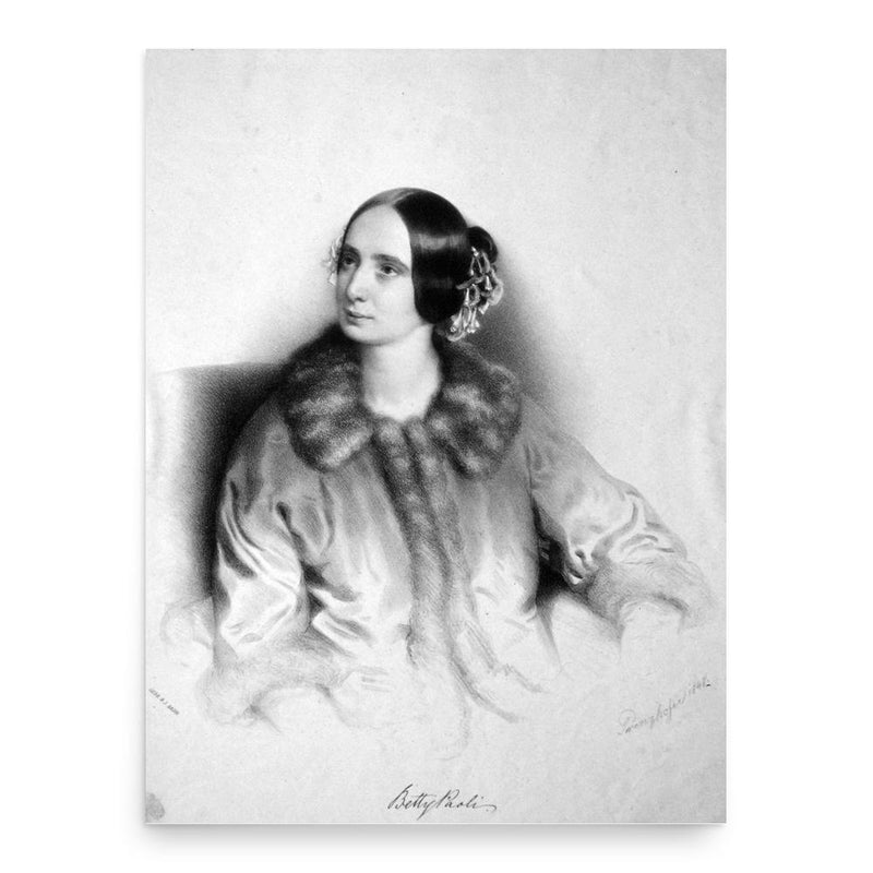 Betty Paoli poster print, in size 18x24 inches.