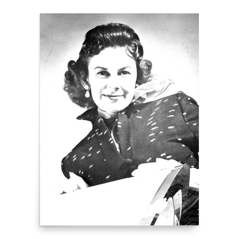 Betty Skelton poster print, in size 18x24 inches.
