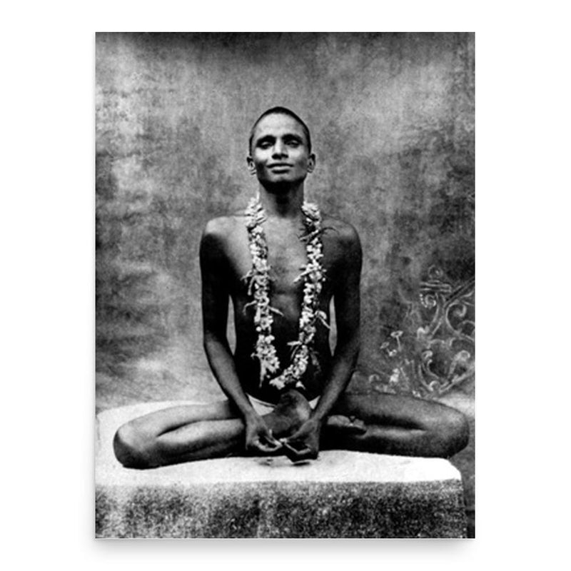 Bhagawan Nityananda poster print, in size 18x24 inches.