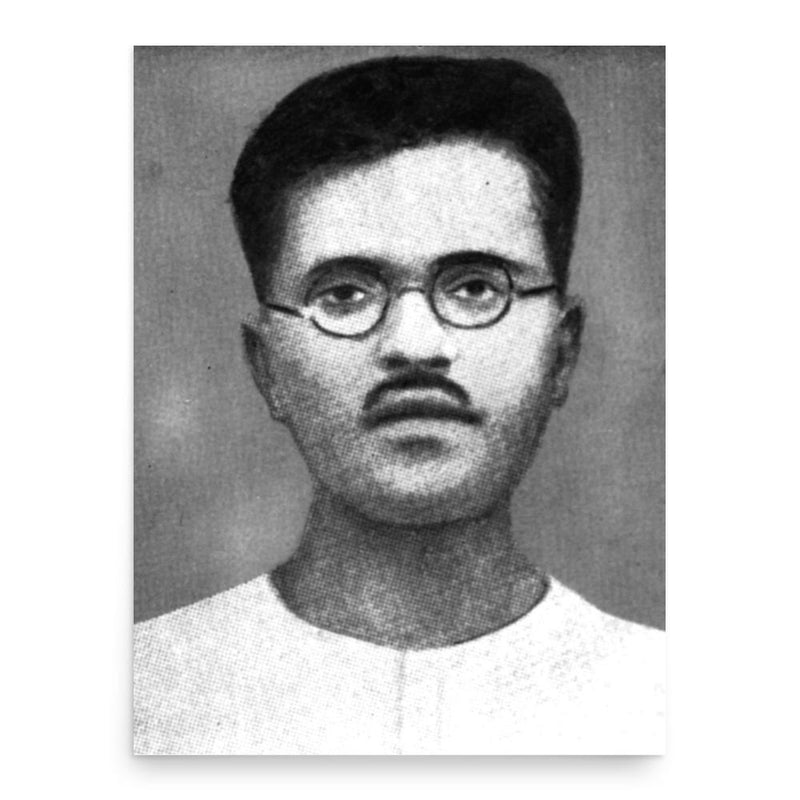 Bhagwati Charan Vohra poster print, in size 18x24 inches.