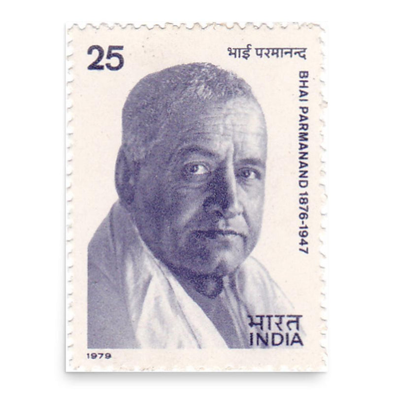Bhai Parmanand poster print, in size 18x24 inches.