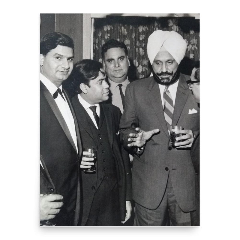 Bhalindra Singh poster print, in size 18x24 inches.