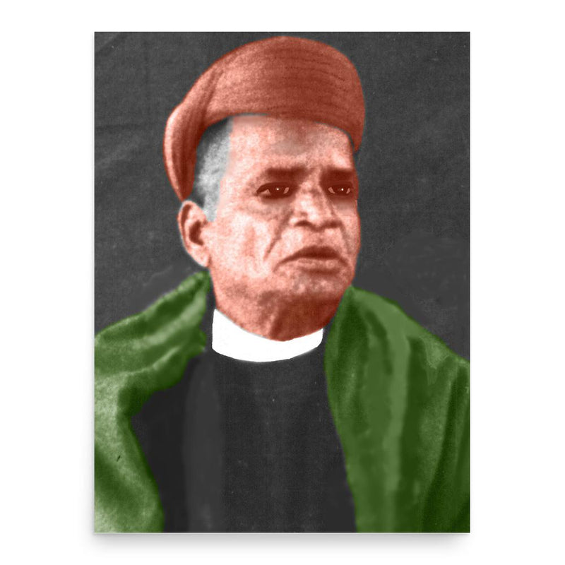 Bhatt Mathuranath Shastri poster print, in size 18x24 inches.
