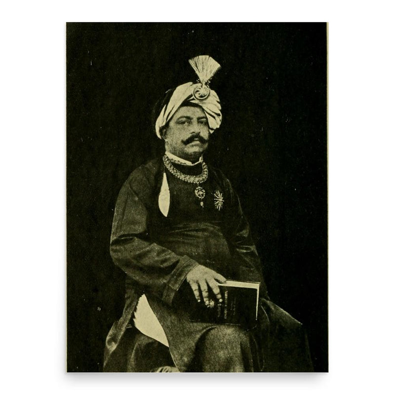 Bhavsinhji Madhavsinhji poster print, in size 18x24 inches.