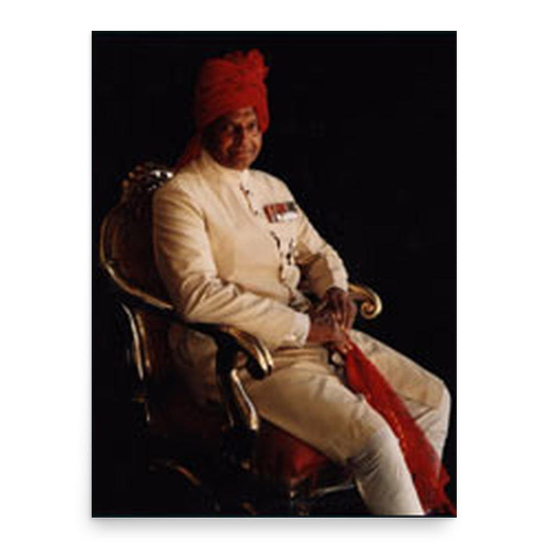Bhawani Singh poster print, in size 18x24 inches.