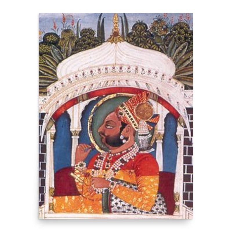 Bhim Singh of Marwar poster print, in size 18x24 inches.