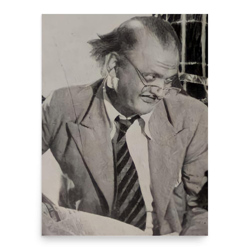 Bhudo Advani poster print, in size 18x24 inches.