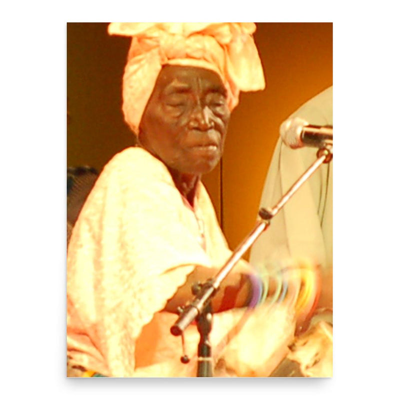 Bi Kidude poster print, in size 18x24 inches.