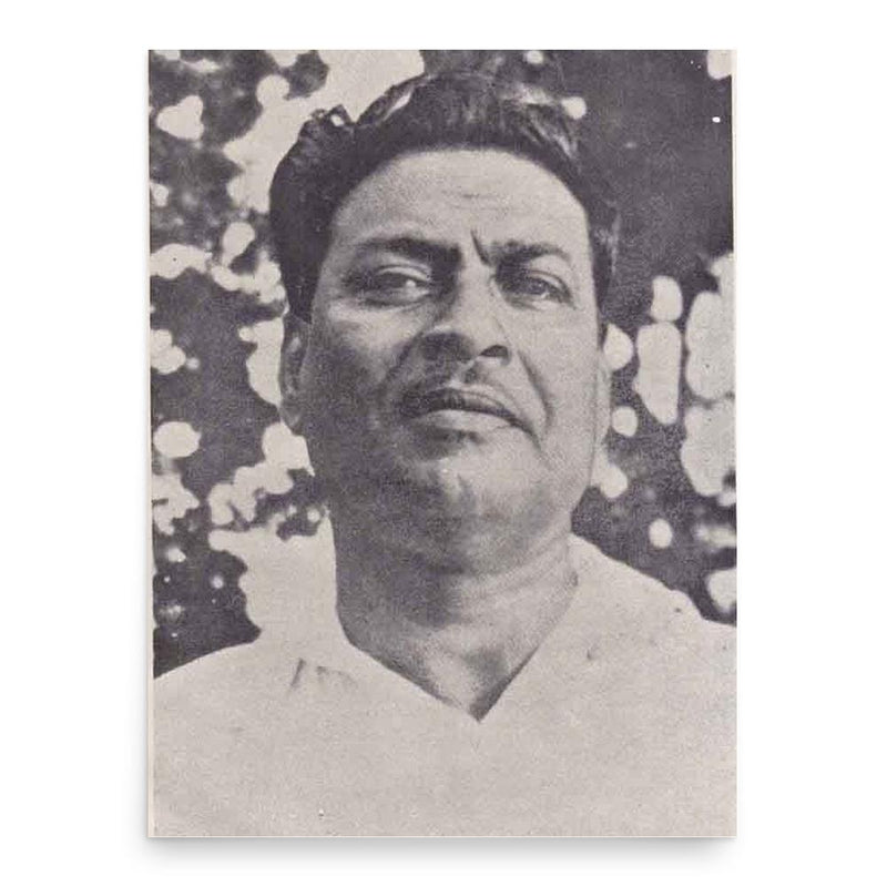 Bibhutibhushan Bandyopadhyay poster print, in size 18x24 inches.