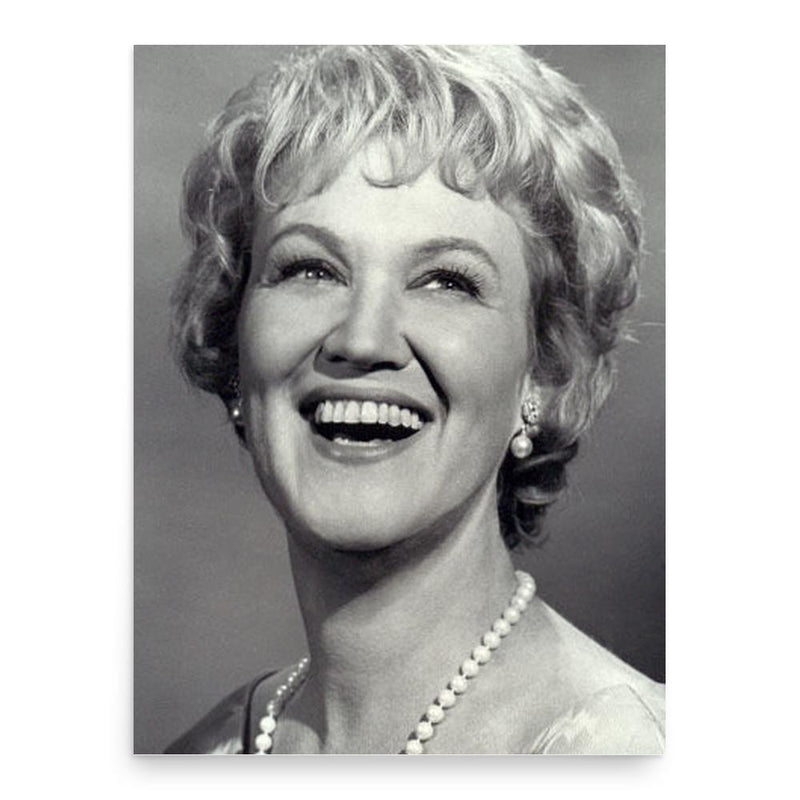 Bibi Osterwald poster print, in size 18x24 inches.
