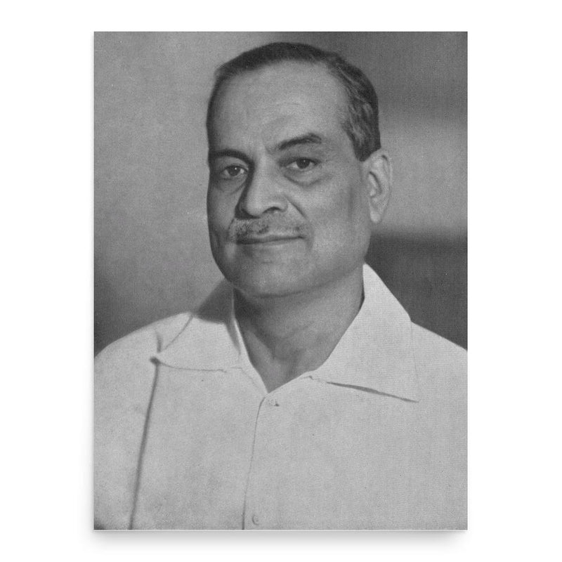 Bidhan Chandra Roy poster print, in size 18x24 inches.