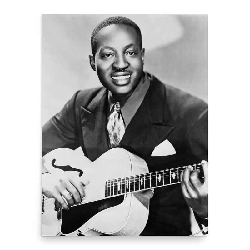 Big Bill Broonzy poster print, in size 18x24 inches.