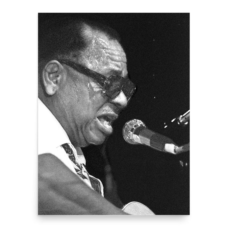 Big Joe Williams poster print, in size 18x24 inches.