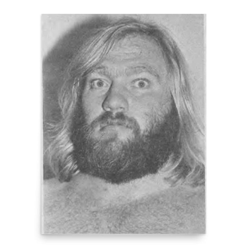 Big John Studd poster print, in size 18x24 inches.