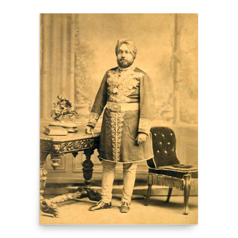 Bikrama Singh poster print, in size 18x24 inches.