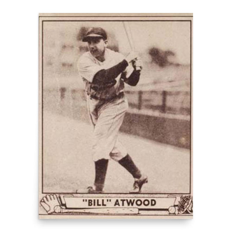 Bill Atwood poster print, in size 18x24 inches.