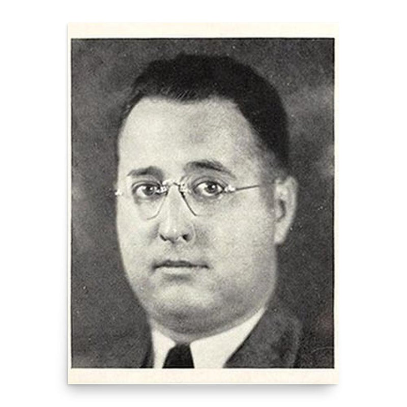 Bill DeWitt poster print, in size 18x24 inches.