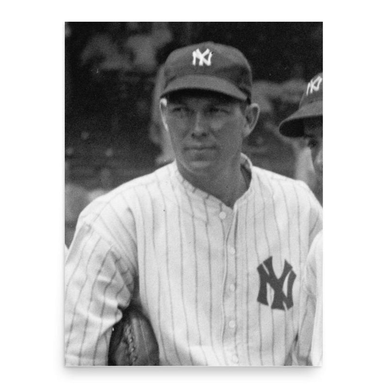 Bill Dickey poster print, in size 18x24 inches.