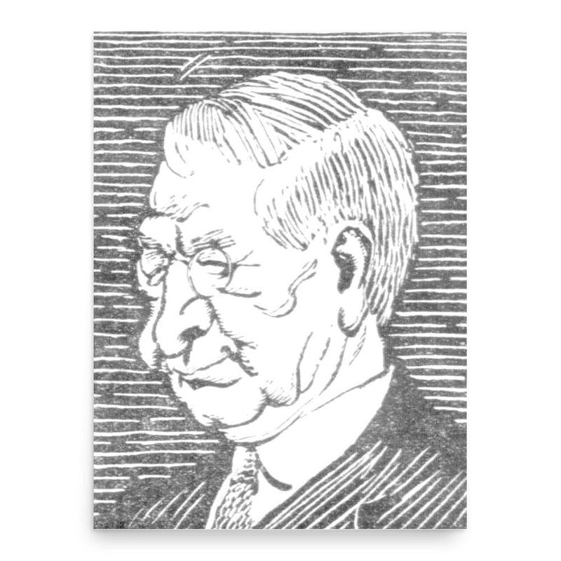 Bill Ely poster print, in size 18x24 inches.