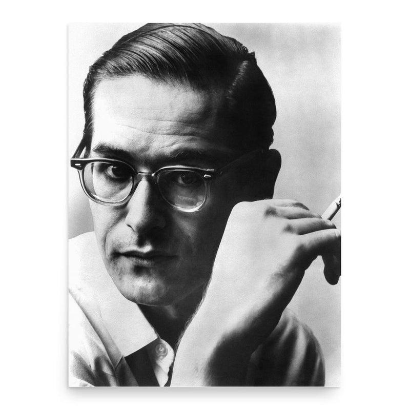Bill Evans poster print, in size 18x24 inches.