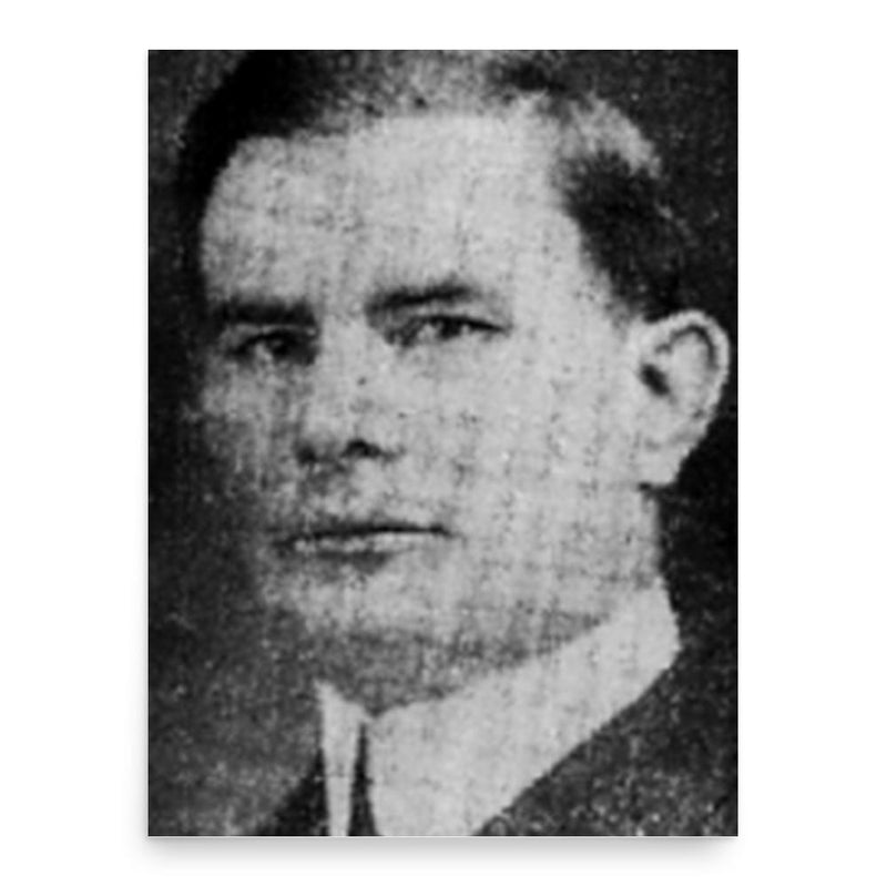 Bill Finneran poster print, in size 18x24 inches.