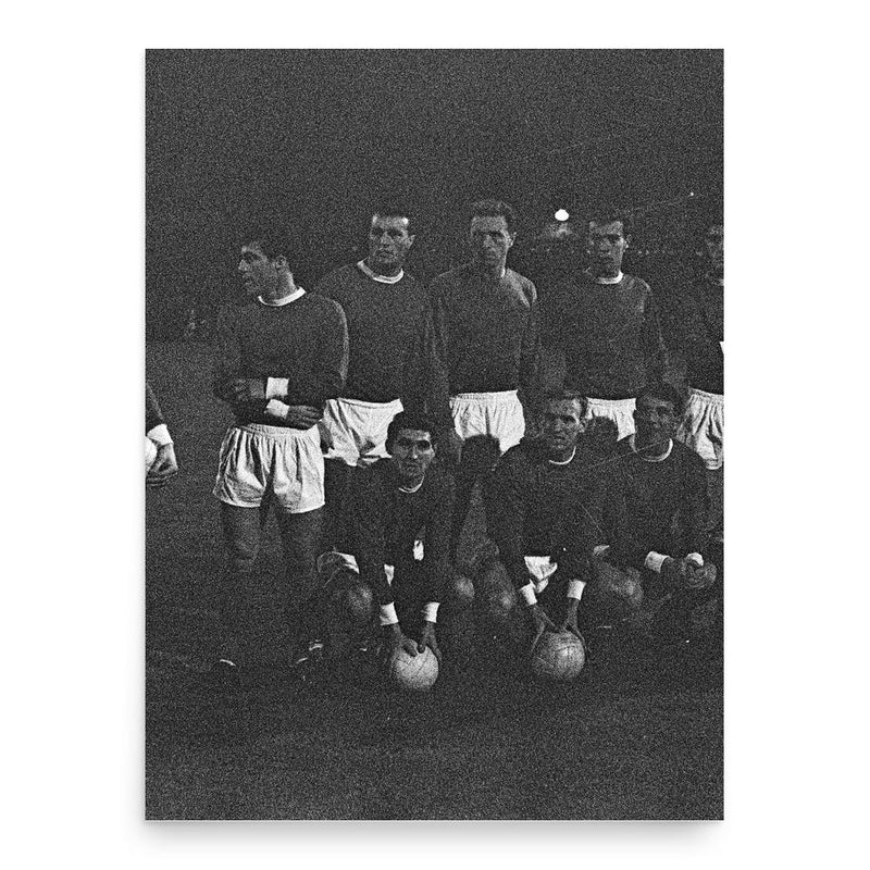 Bill Foulkes poster print, in size 18x24 inches.