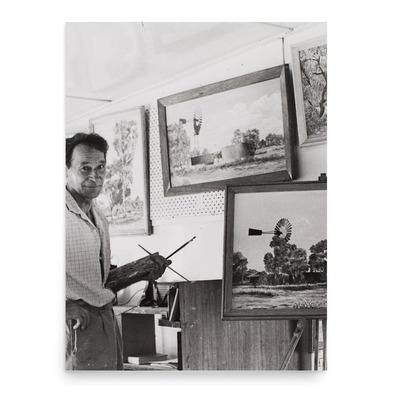 Bill Fullwood poster print, in size 18x24 inches.