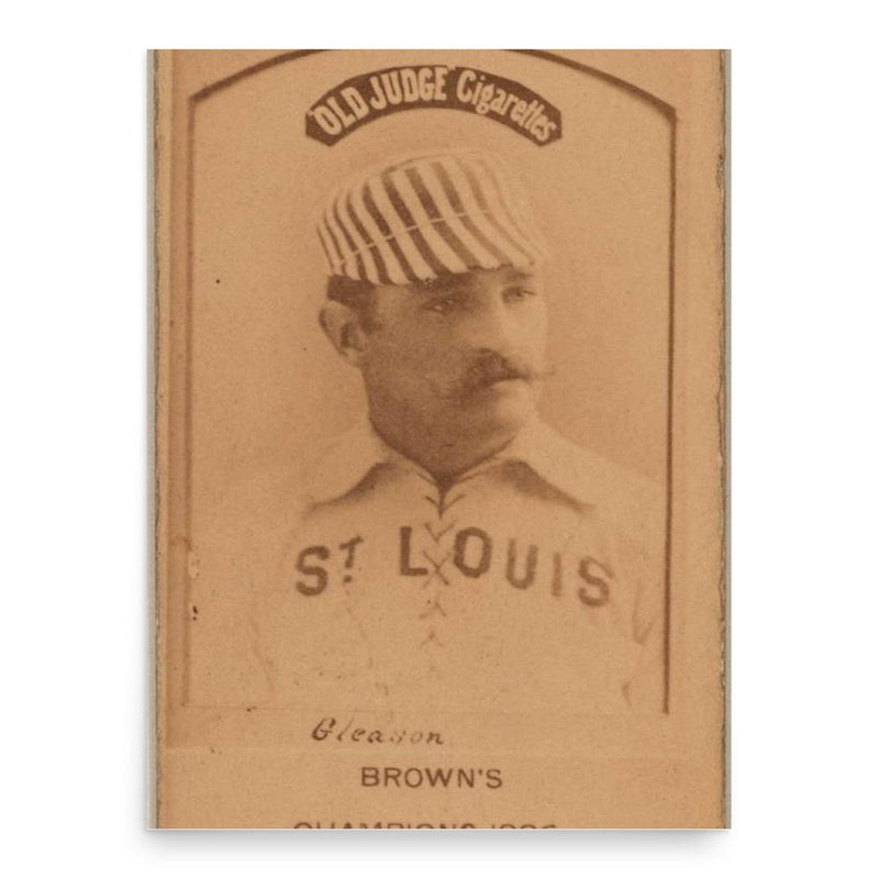 Bill Gleason poster print, in size 18x24 inches.