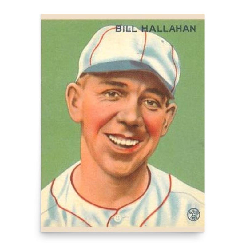 Bill Hallahan poster print, in size 18x24 inches.