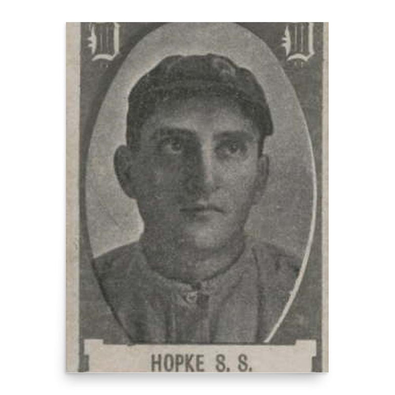 Bill Hopke poster print, in size 18x24 inches.