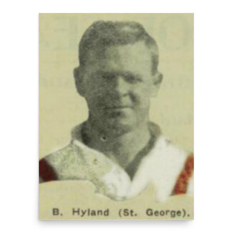 Bill Hyland poster print, in size 18x24 inches.