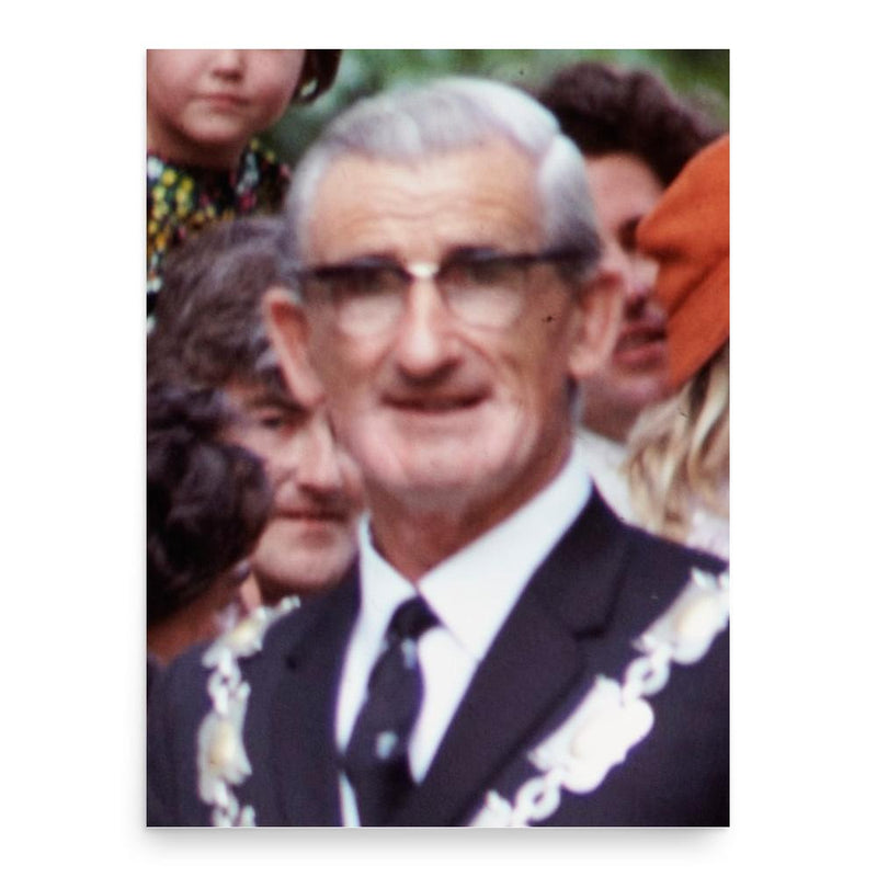 Bill Laney poster print, in size 18x24 inches.