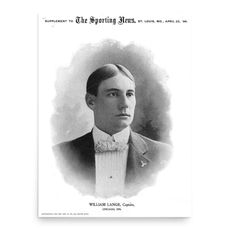 Bill Lange poster print, in size 18x24 inches.