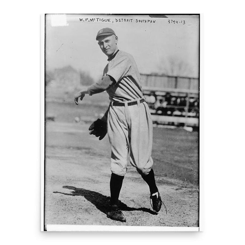 Bill McTigue poster print, in size 18x24 inches.