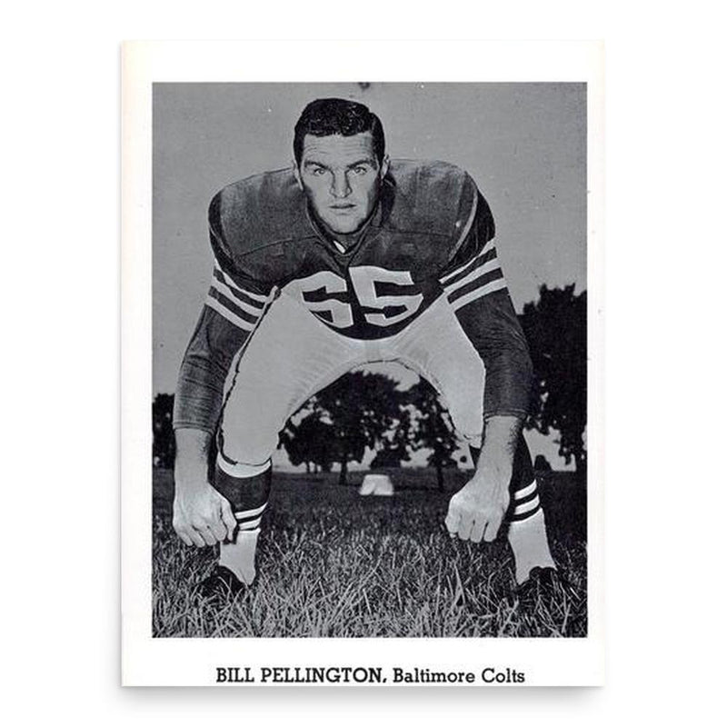 Bill Pellington poster print, in size 18x24 inches.