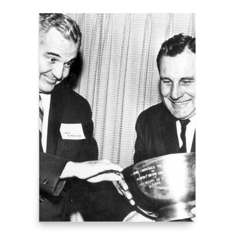 Bill Peterson poster print, in size 18x24 inches.